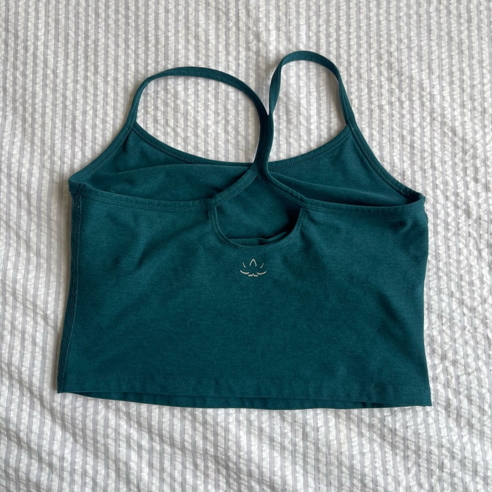 Beyond Yoga Teal Racerback Crop Top size M